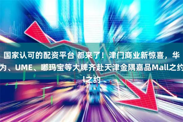 国家认可的配资平台 都来了！津门商业新惊喜，华为、UME、嘟玛宝等大牌齐赴天津金隅嘉品Mall之约